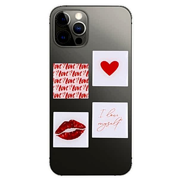 Объёмные 3D стикеры на телефон «Любовь», 4 шт, 3 х 3 см