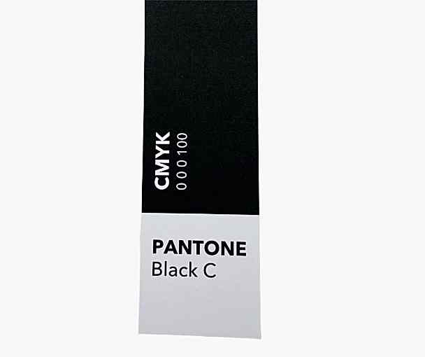 Закладка 5*20 см, софт тач ламинация, Дизайнерская коллекция "Pantone", чёрный