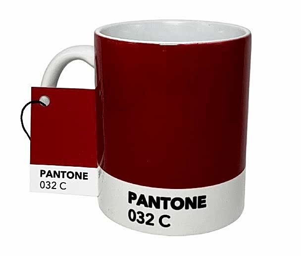 Кружка 330 мл, Дизайнерская коллекция "Pantone", красный