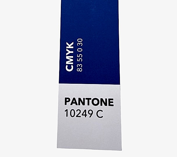 Закладка 5*20 см, софт тач ламинация, Дизайнерская коллекция "Pantone", синий