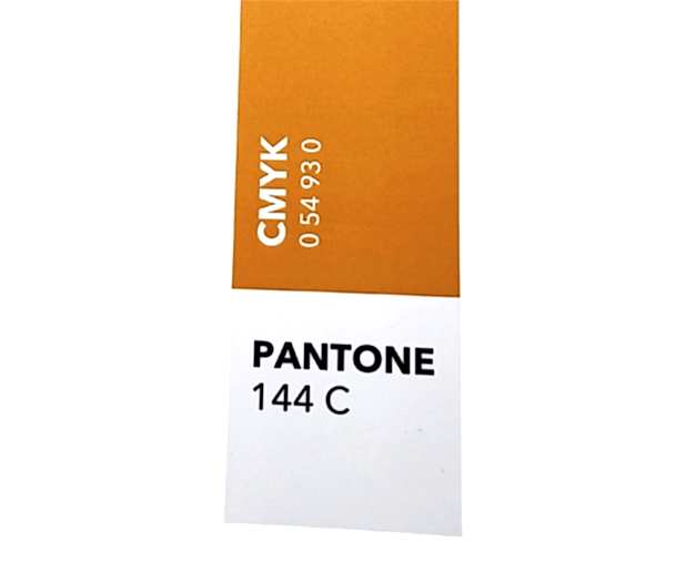 Закладка 5*20 см, софт тач ламинация, Дизайнерская коллекция "Pantone", оранжевый